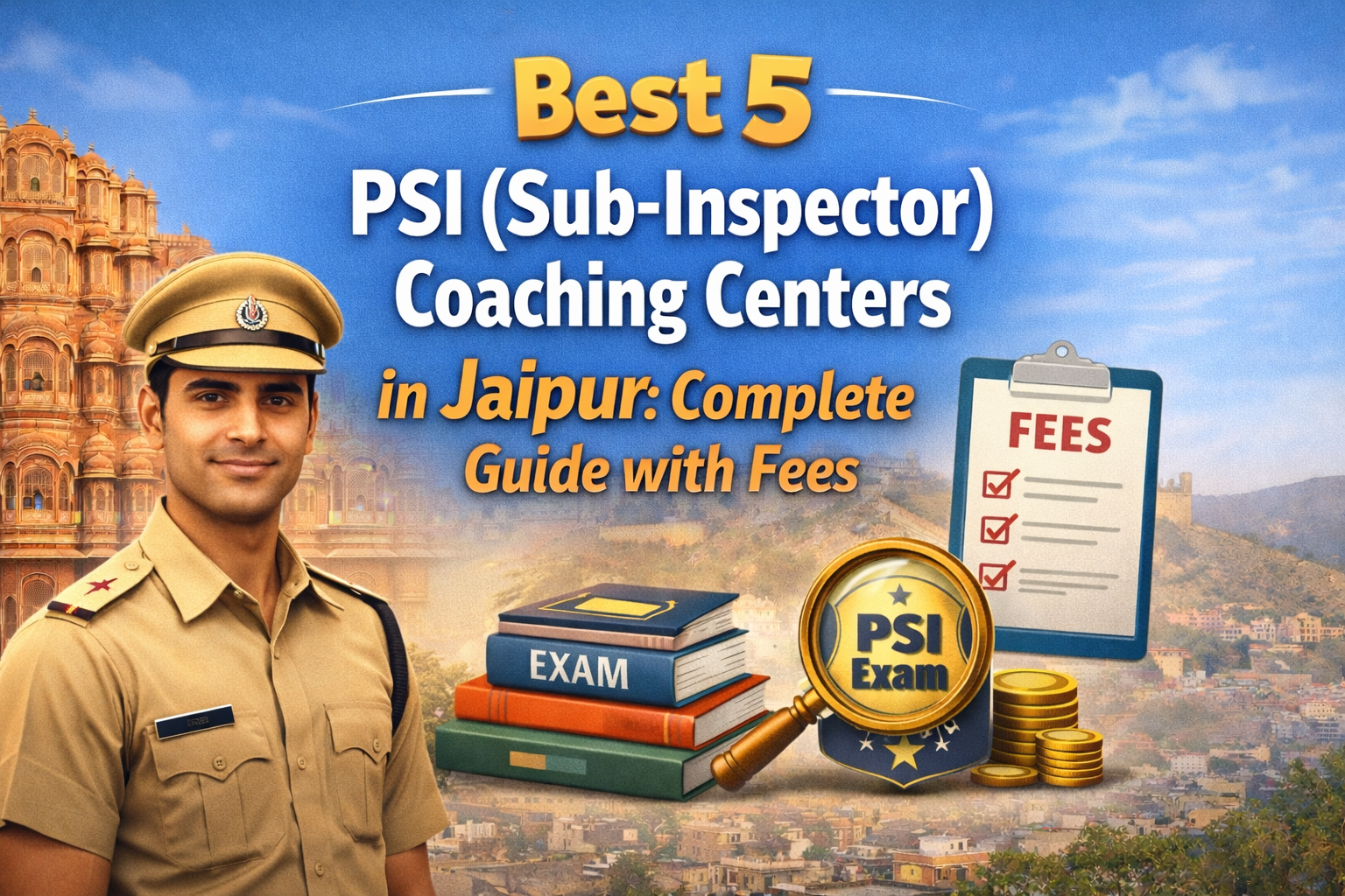 Best 5 PSI (Sub-Inspector) Coaching Centers in Jaipur: Complete Guide with Fees